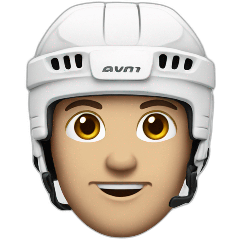 white hockey player emoji