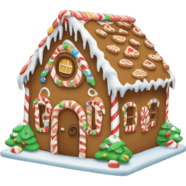 Gingerbread house emoji