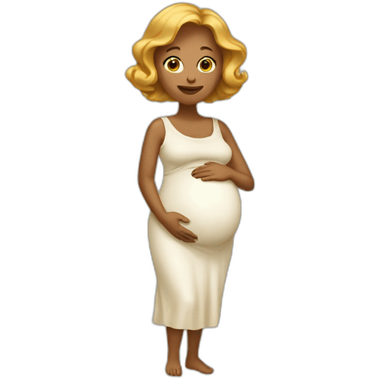 golden pregnant woman emoji