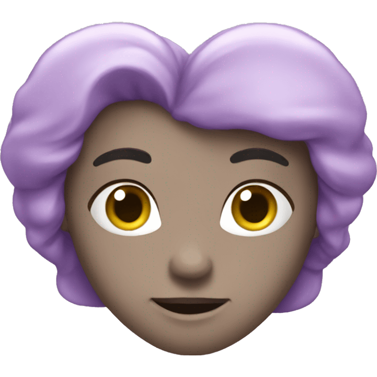 Lilac heart  emoji