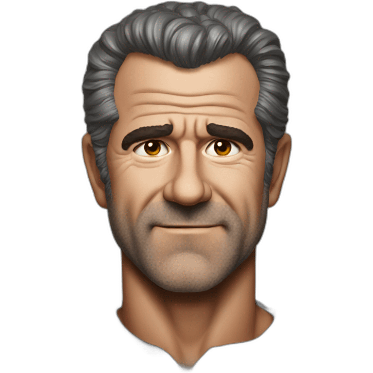 Mel Gibson portrait emoji