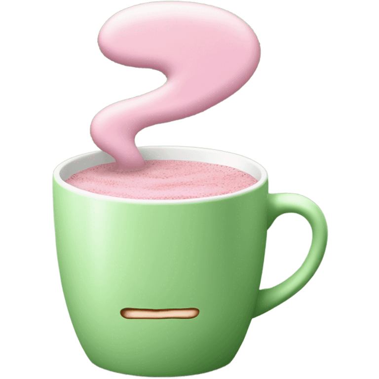 pink matcha coffee  emoji