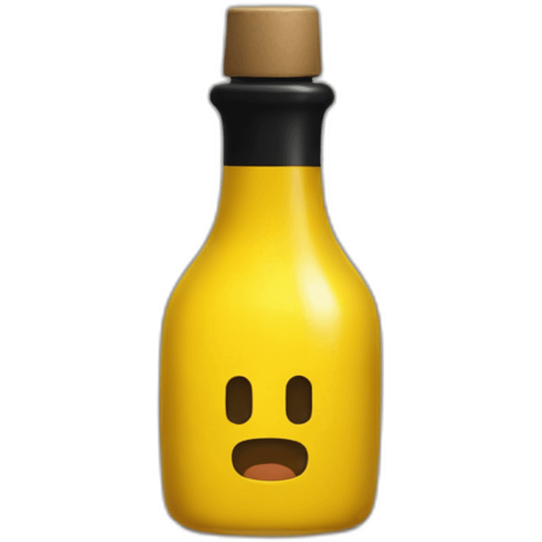 Yellow and black Bottle with text that exactly says “Koto” emoji