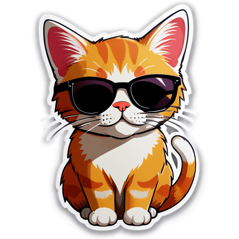 Cat with sunglasses emoji