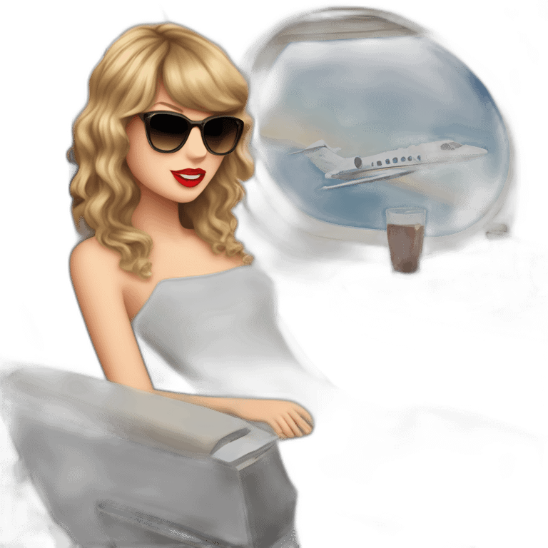 taylor-swift-on-private-jet emoji