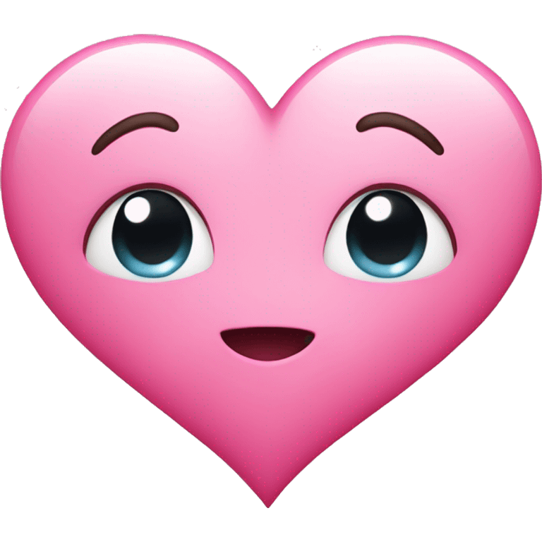 Cute pink heart emoji