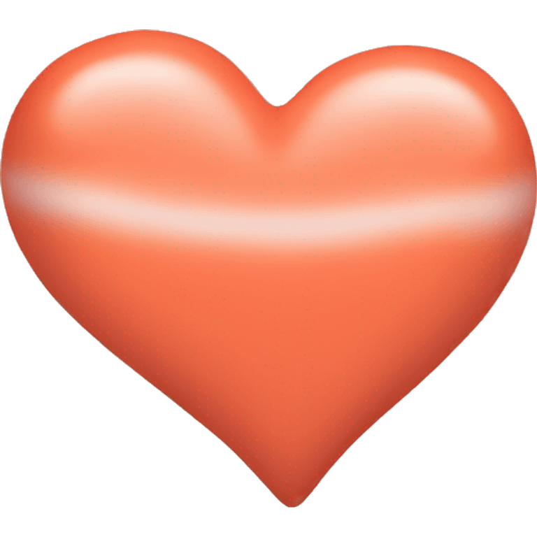 Salmon color heart emoji