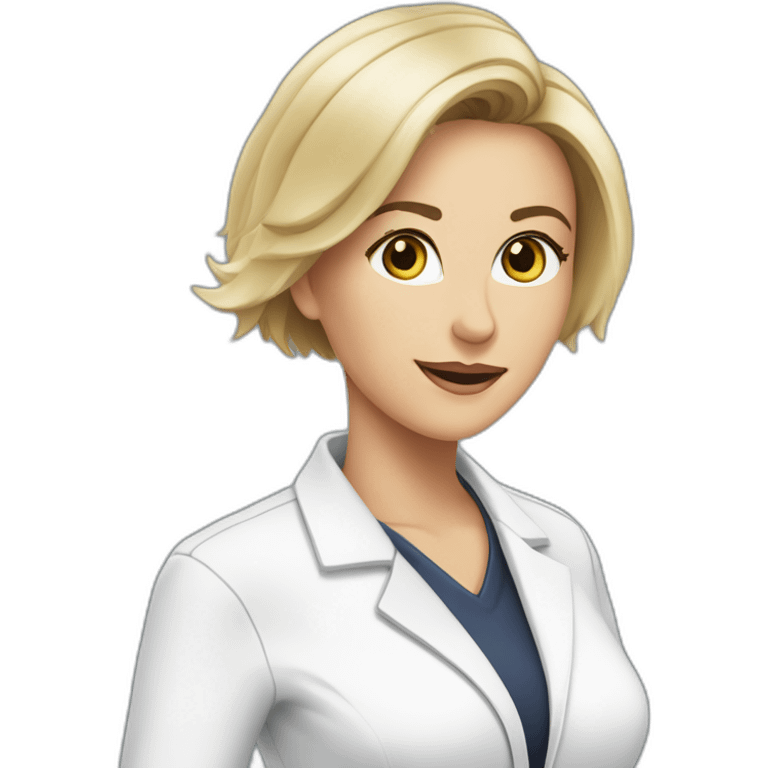 Posh-Radiologist-performing-breast-mammography-to-leni-klum emoji