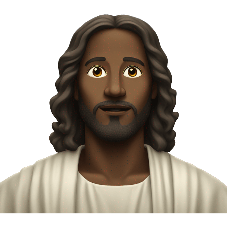 Black Jesus in the sky emoji