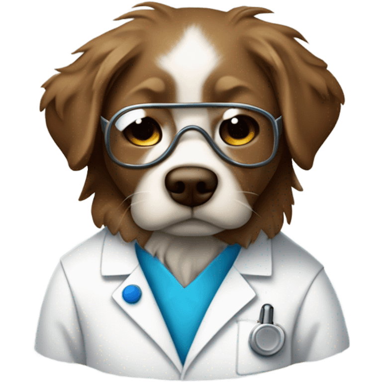 Exhausted brown haired lab Assistant  emoji