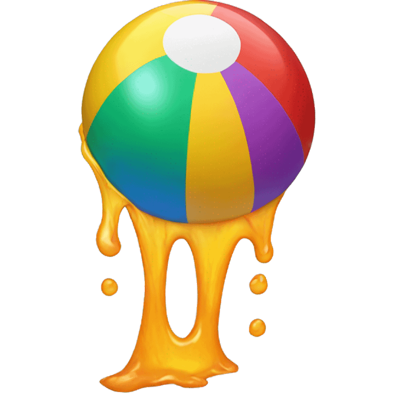 beach ball melting emoji