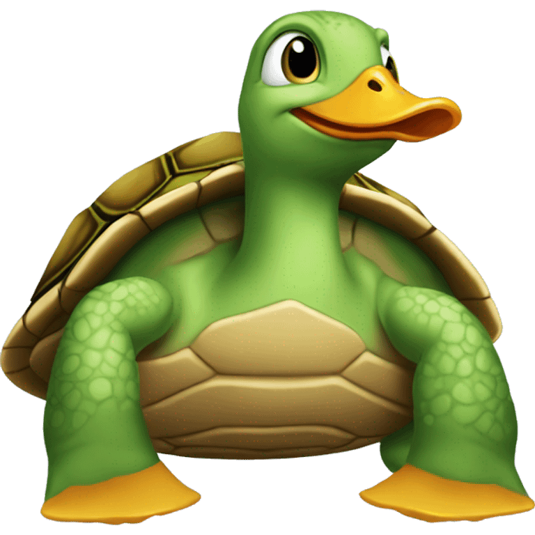 Cross between a turtle and duck emoji