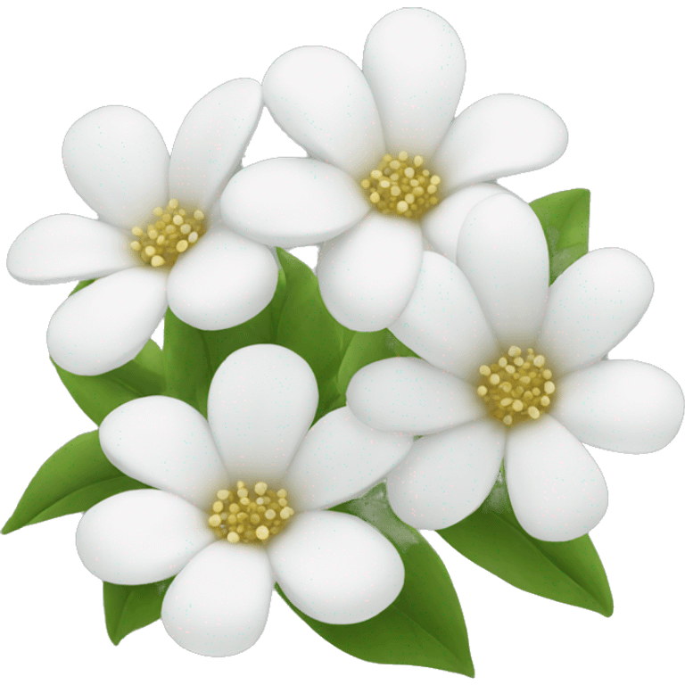 White flowers emoji