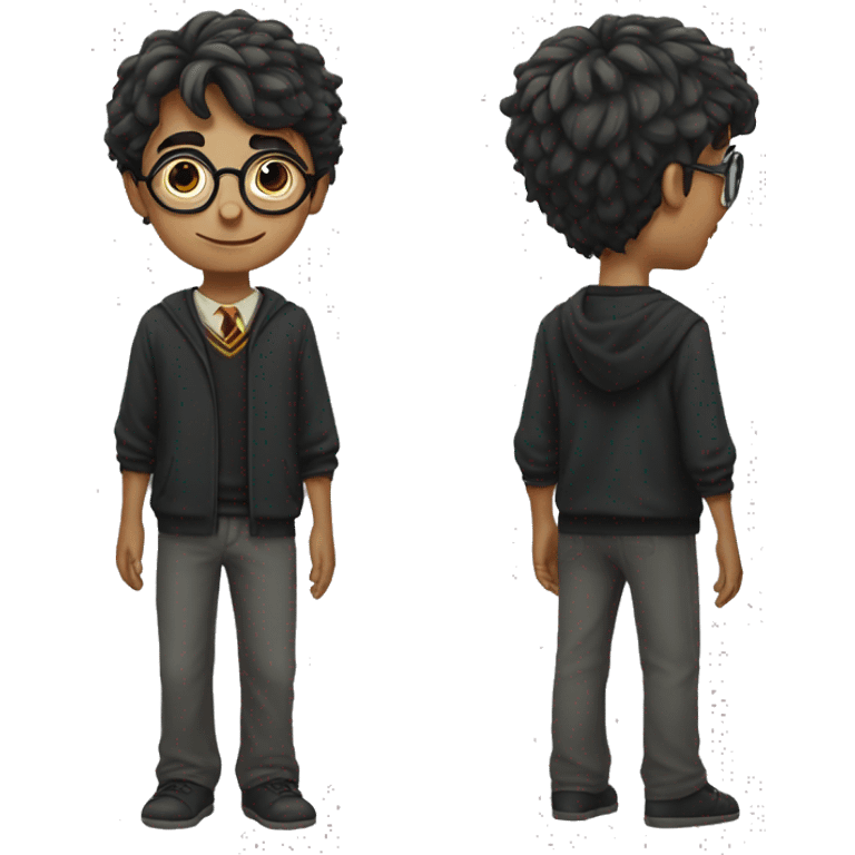 Harry Potter in full length emoji