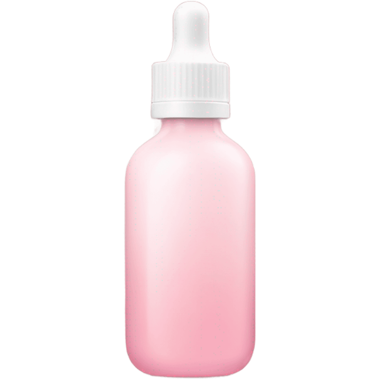 pastel pink and white serum bottle  emoji