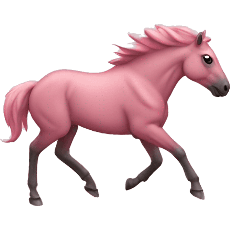 Pink bronco emoji