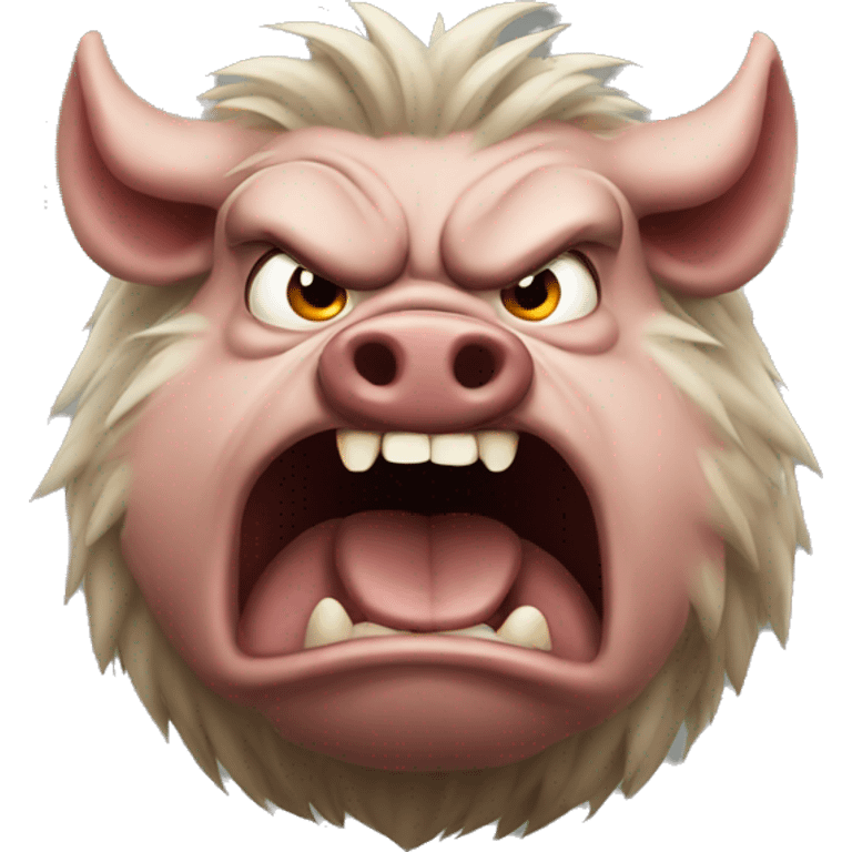 angry hog emoji