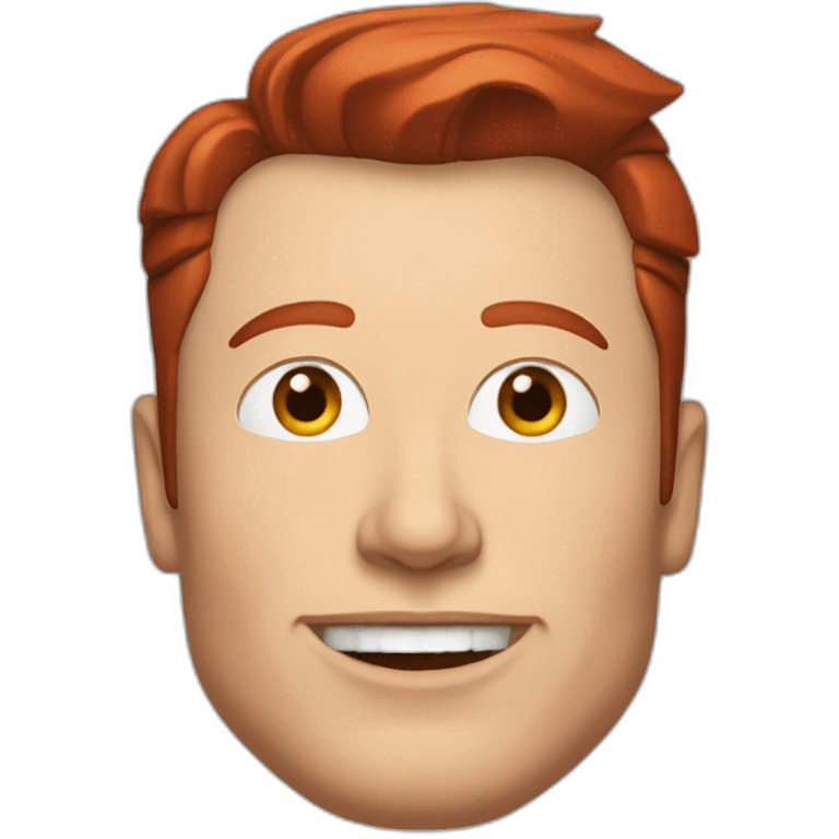 elon musk with red hair emoji