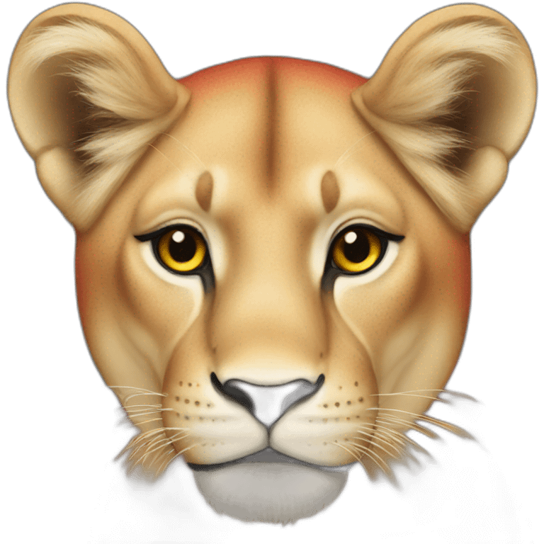 Red lioness emoji