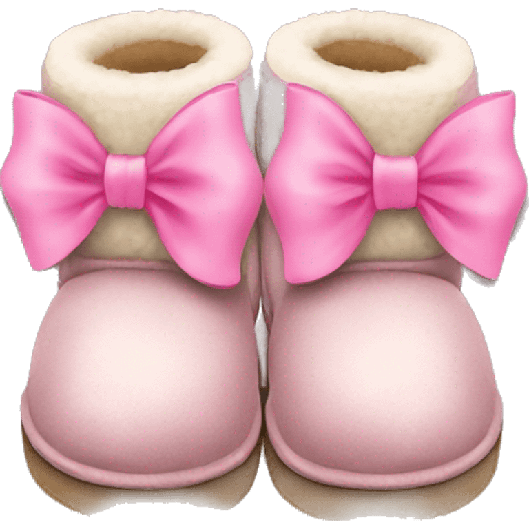 Uggs with a pink bow  emoji