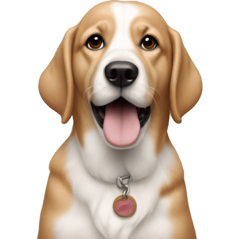 realistic dog with blurred backdrop emoji