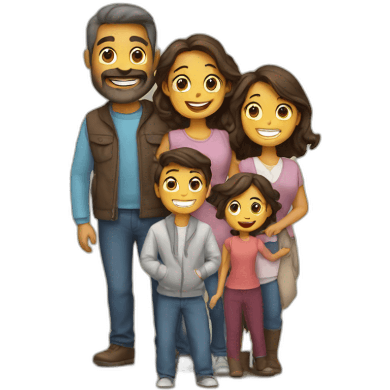 happy family emoji