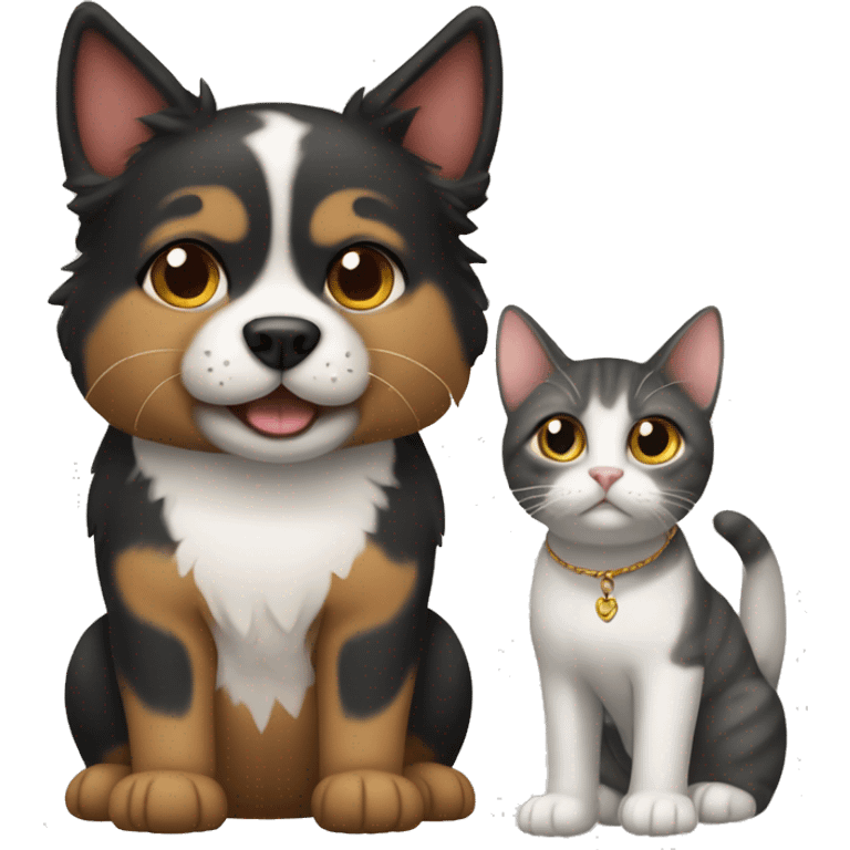 Perro y gato  emoji