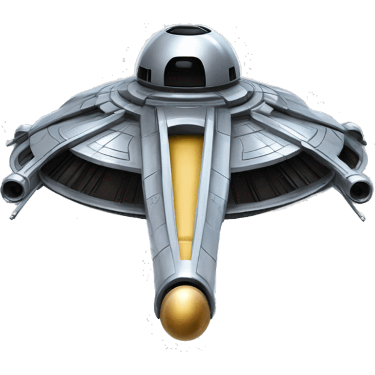 Smooth chrome Star Wars Naboo Royalty Starship  emoji