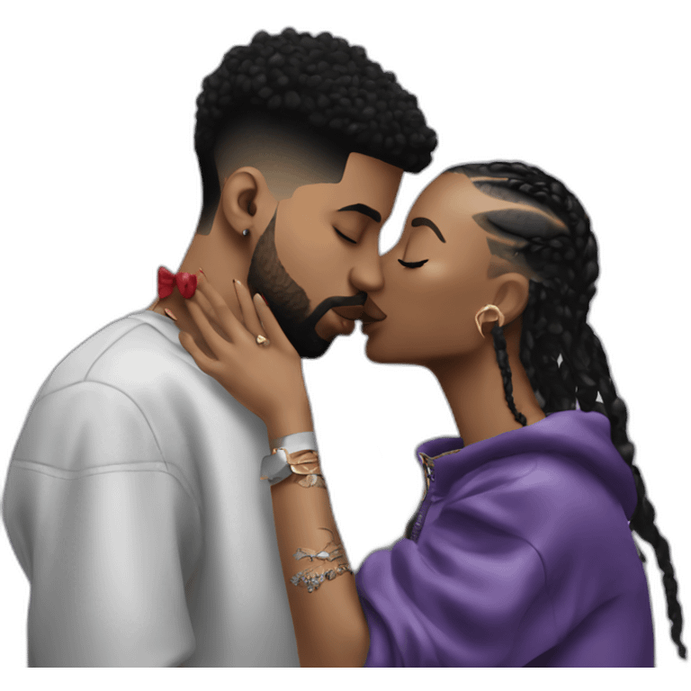 drake kissing 21 savage emoji