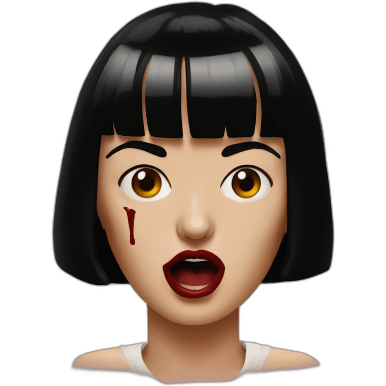 mia wallace bloody nose pulp fiction emoji