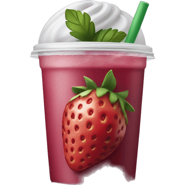 Starbucks strawberry açaí refresher emoji