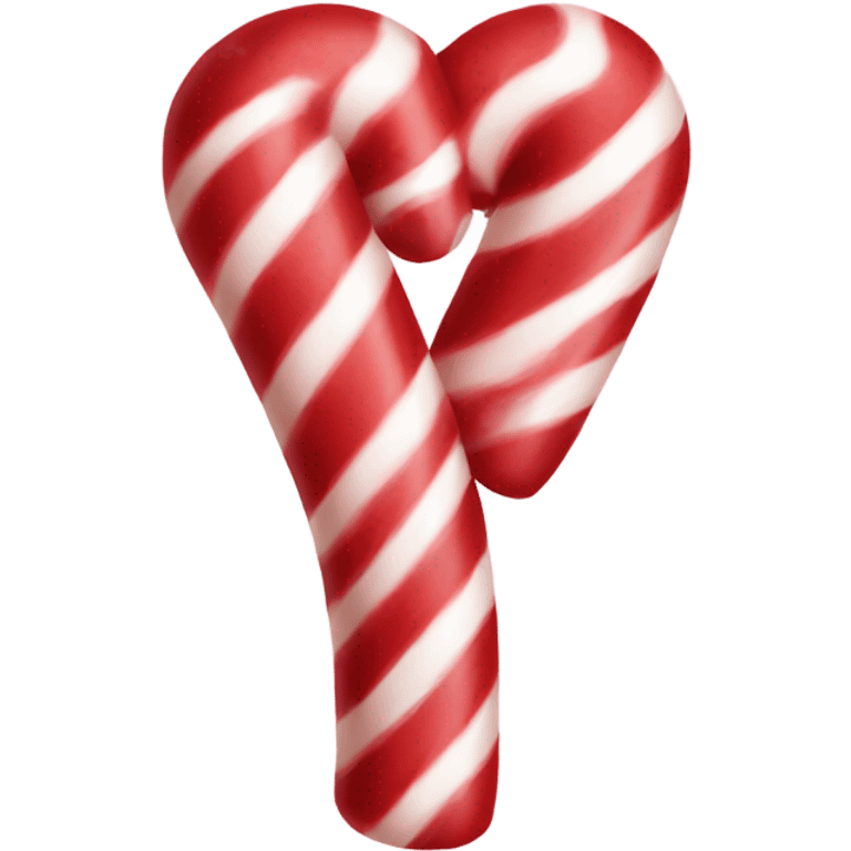  Candy cane heart emoji