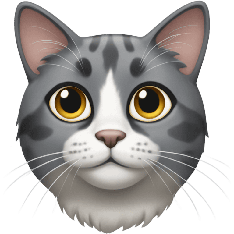 Grey Calico cat emoji