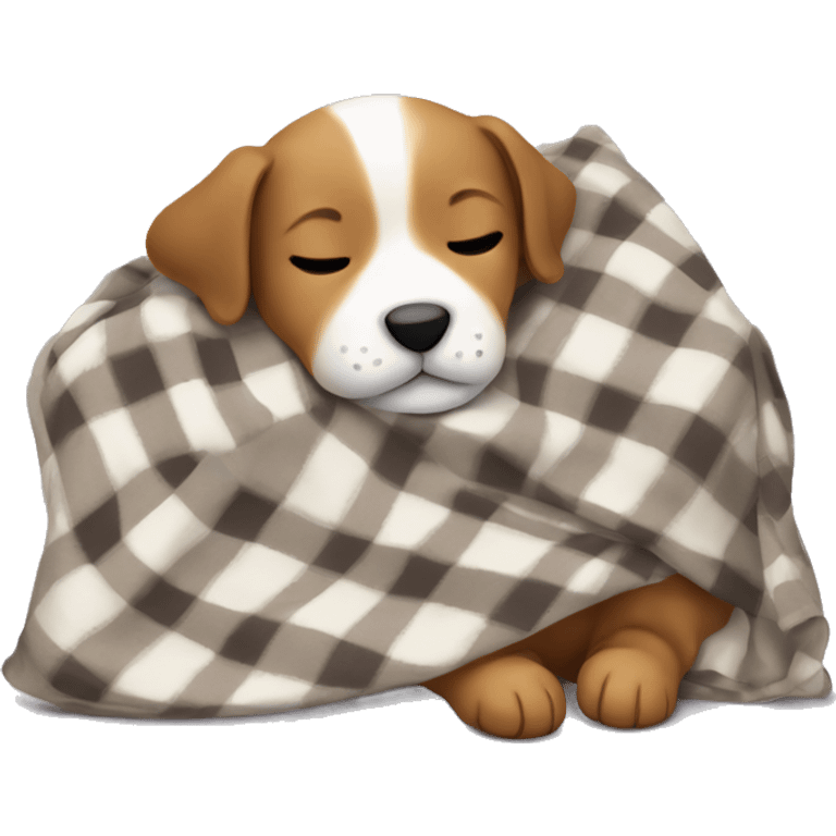  puppy sleeping with a blanket emoji