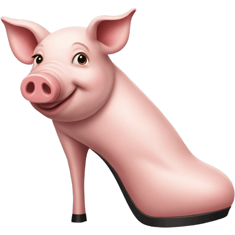 Pig in high heels  emoji