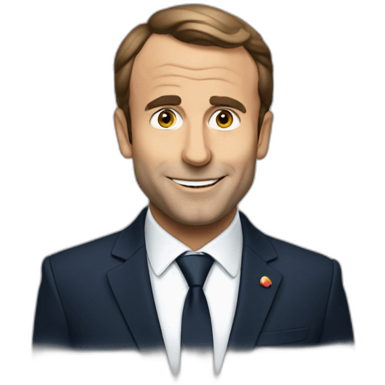 Macron say hi emoji