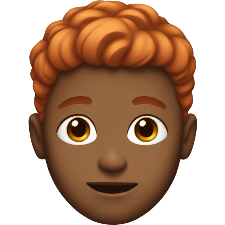 boy with a little darker skin and red hair emoji