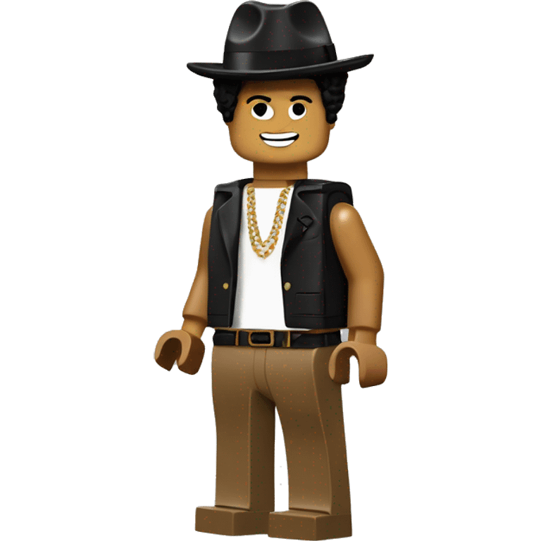 BRUNO MARS lego full body emoji