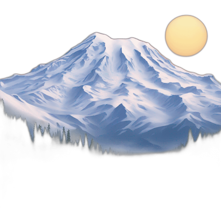 Snowy-mountain-mt-mount-rainier emoji