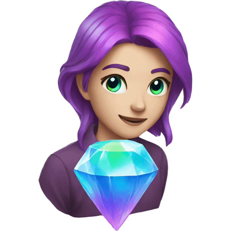 Rainbow gem emoji