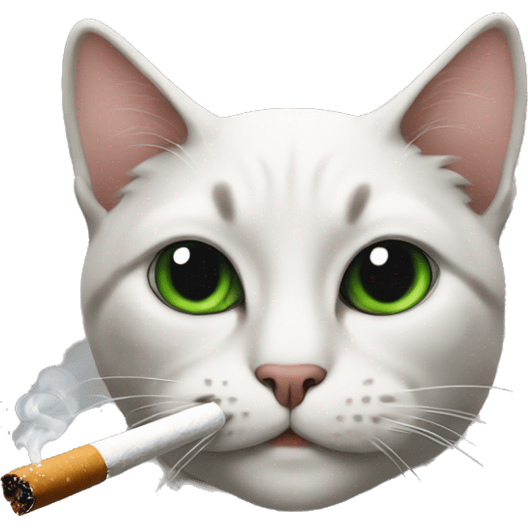 cat smoking emoji