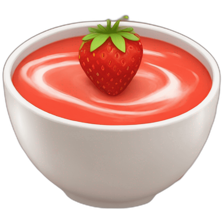 Strawberry soup  emoji