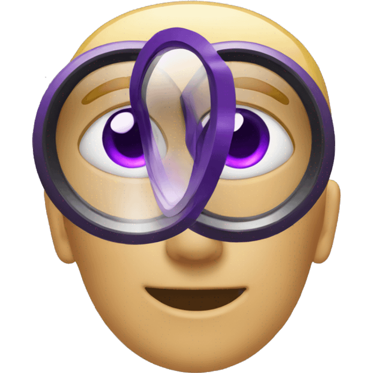 Purple search lens  emoji