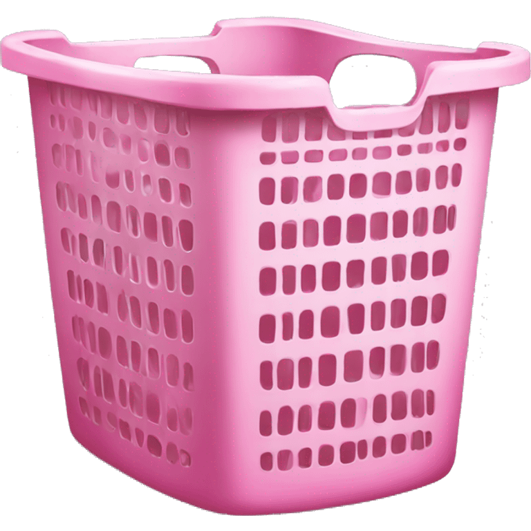 Pink laundry basket emoji