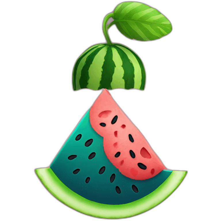 Watermeloon with David stars emoji