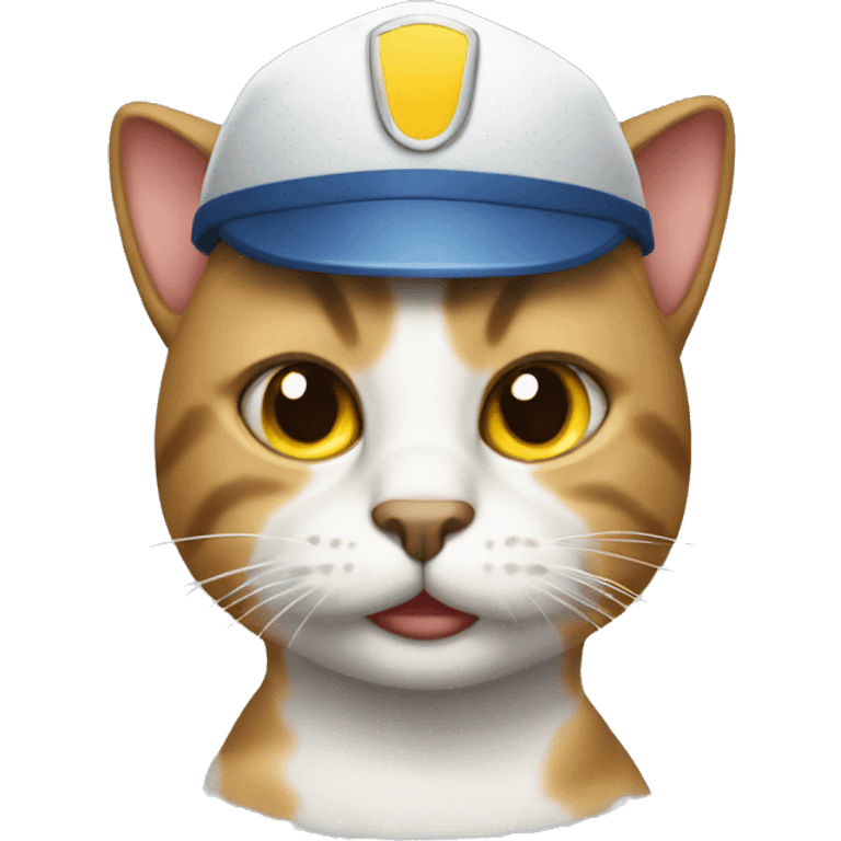 Cat on da job  emoji