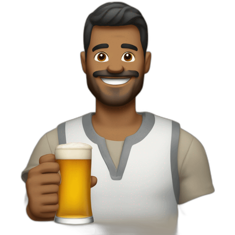 Mac tyson buvant une bière  emoji