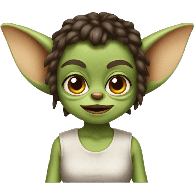 Female gizmo gremlin  emoji