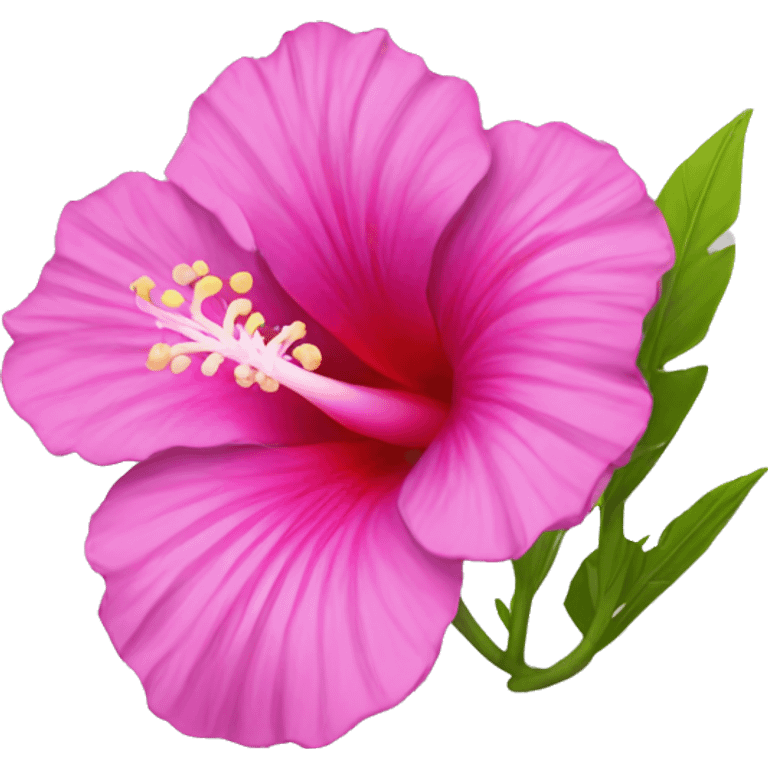 Pink Ibiscus flower  emoji