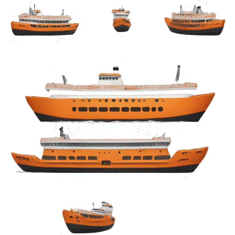 orange ferry emoji